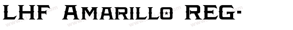 LHF Amarillo REG字体转换
